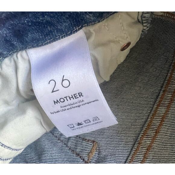 MOTHER HIGH WAISTED LOOKER ANKLE FRAY 26 - Picture 5 of 7